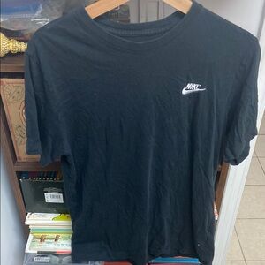Nike “The Nike Tee” Black Short Sleeve Tee with Embroidered Logo